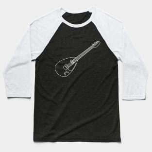 Classic Vox Mark VI Teardrop guitar outline graphic Baseball T-Shirt